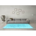 thumbnail image 3 of Ahgly Company Indoor Rectangle Abstract Light Blue Modern Area Rugs, 8' x 12', 3 of 4
