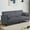 Dark Gray-81 in, variant on Aukfa 75" Flared Arm Futon Convertible Sofa Bed, Velvet Sleeper Couch for Home Office, Blue