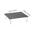 thumbnail image 2 of WHAMVOX 1 Set Portable Folding Table Rectangular Aluminum Alloy for Barbecue, 2 of 8