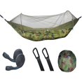thumbnail image 2 of NIBOLOG Strong Load-bearing Solid Straps Auto Opening Outdoor Hammock Outdoor Portable Swing Hammock with Anti-mosquito Net Camping Equipment, 2 of 8