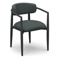 thumbnail image 1 of Pemberly Row Contemporary Black Textured Outdoor Dining Arm Chair, 1 of 7