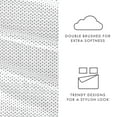 thumbnail image 5 of Noble Linens 4 Piece Pattern Microfiber Bed Sheets Set, Gray 4 Piece Stippled, Queen, 5 of 10