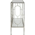 thumbnail image 4 of Uttermost Luano Metal and Glass Console Table in Antique Silver, 4 of 5
