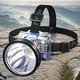 thumbnail image 1 of Linterna frontal LED recargable para acampar, ciclismo, pesca (blanco), 1 of 9