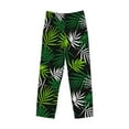 thumbnail image 2 of Vsdgher Tropical Leaves1 Print Mens Pajama Pants Sleep & Lounge Pants, PJ Bottoms With elastic waistb and Pockets, 2 of 5