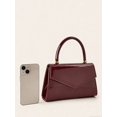 thumbnail image 4 of Women's Glossy Patent Leather Top Handle Clutch Purse for Wedding Party Evening, 4 of 8