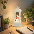 thumbnail image 4 of SLYNSHome Christmas Lantern Decorations,White Christmas Snow Globe Night Light Christmas Snowmen Lighted Scene Lamps Christmas Gifts, 4 of 7