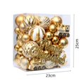 thumbnail image 3 of 65PCS Gold & White Christmas Ornaments - Shatterproof Xmas Tree Decorations, Elegant Hanging Ball Ornaments for Holiday Party & Home Decor, 3 of 8