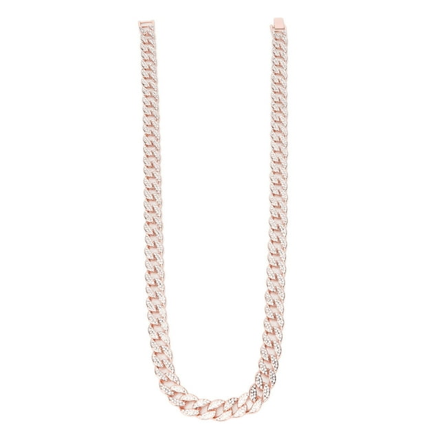 Hip Hop Chain Necklace,Chain Necklace Rhinestones Alloy Chain Necklace Jewelry Chain Necklace Exceptional Craftsmanship
