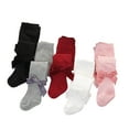 thumbnail image 5 of Newborn Infant Baby Girl Pantyhose Bowknot Leggings Long Socks Elastics High Waist Tights Long Stockings, 5 of 7
