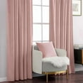 thumbnail image 7 of Baby Pink Velvet Curtains 90 inches - Luxury Blackout Curtains for Bedroom Living Room Thermal Insulated Super Soft Window Drapes Rod Pocket & Back Tab, W52 x L90 inches, 2 Panels, 7 of 7
