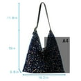 thumbnail image 6 of Women Glitter Sequin Shoulder Tote Bag Ladies Large Capacity Shiny Shopping Bag Pouch, 6 of 6