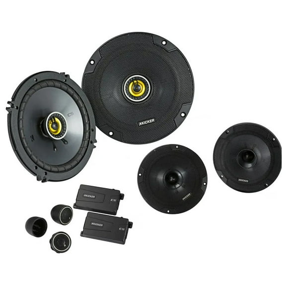 Kicker 46CSC654 6 1/2" Stereo Speakers & Kicker 46CSS654 6.5" Component Speakers