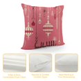 YINGXI Pink Christmas Throw Pillow Covers Tree Pillow Cases Winter