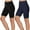 Navy, variant on HAiming 2PC Biker Yoga Shorts for Women High Waisted Stretch Workout Shorts Plus Size Casual Athletic Running Leggings