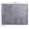 thumbnail image 4 of Dogs Cat Blanket Warm Bedding For Pets Grey 120x100cm Machine Washable 1Pcs, 4 of 4
