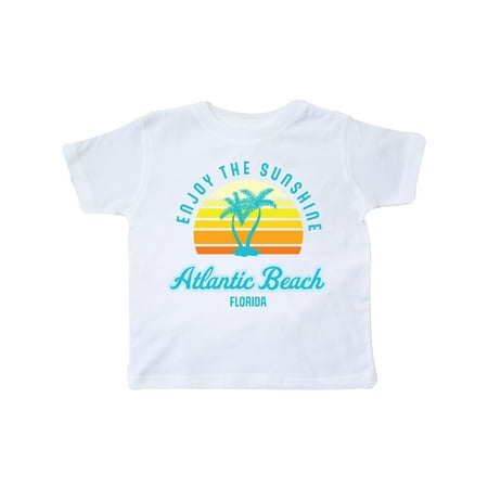 

Inktastic Summer Enjoy the Sunshine Atlantic Beach Florida in Blue Gift Toddler Boy or Toddler Girl T-Shirt
