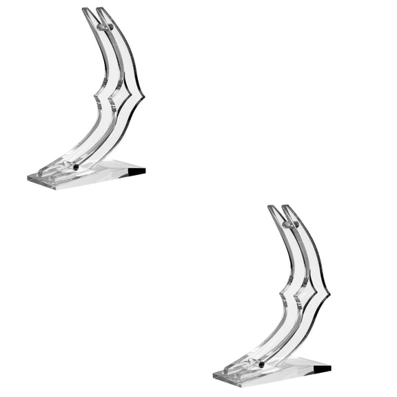 2 Pcs Rose Display Stand Flower Support Decor Mother Transparent