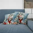 thumbnail image 2 of Merry Christmas Shih Tzu Enjoys Woofmas Winter Xmas Holiday Pillow Cushion Double Sided Lion Dog Lover Gifts Throw Pillow - 02022, 2 of 4