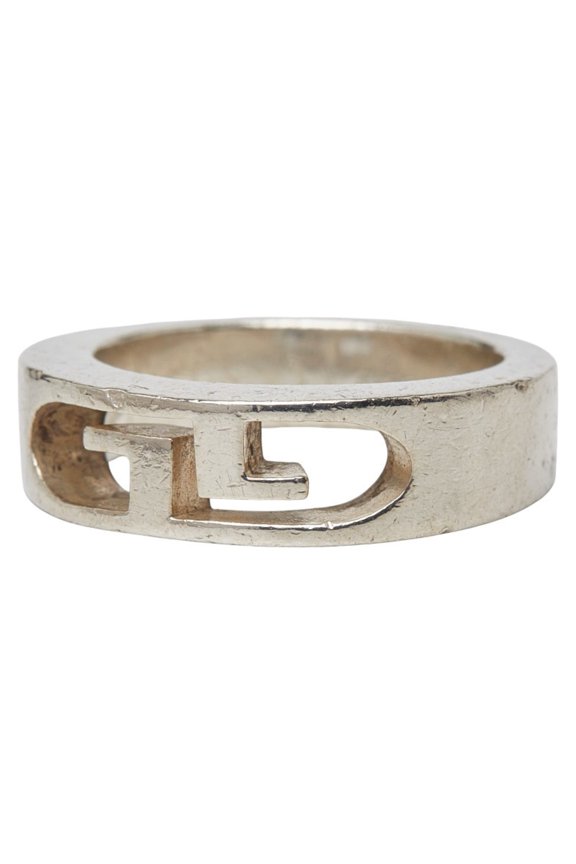 Pre-Owned Gucci Double G Ring #11 SV925 Silver Women's GUCCI (Good)
