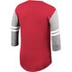 thumbnail image 2 of Mitchell & Ness Washington Senators - Camiseta henley para hombre, color rojo, grande, 2 of 3