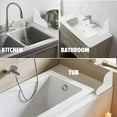 thumbnail image 6 of 2Pcs Removable Shower Splash Guard, 9.25 x 9.25 Inch, Silicone Base, Waterproof Self-Adhesive Shower Corner Guard to Prevent Shower Water from Splashing Out, Suitable for Most Bathtubs, 6 of 7