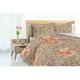 thumbnail image 3 of Ambesonne Vintage Down Alternative Quilt Comforter, Nature Nostalgic Leaves, King, Warm Taupe Orange Rose, 3 of 5