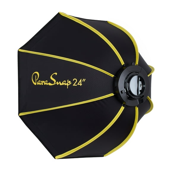 Glow ParaSnap PS-B24K 24" Octagonal Softbox for Flashpoint XPLOR 300 Pro and Godox ML60 Light