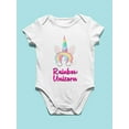 thumbnail image 3 of Rainbow Unicorn  Bodysuit Infant -Image by Shutterstock,  6 Months, 3 of 4