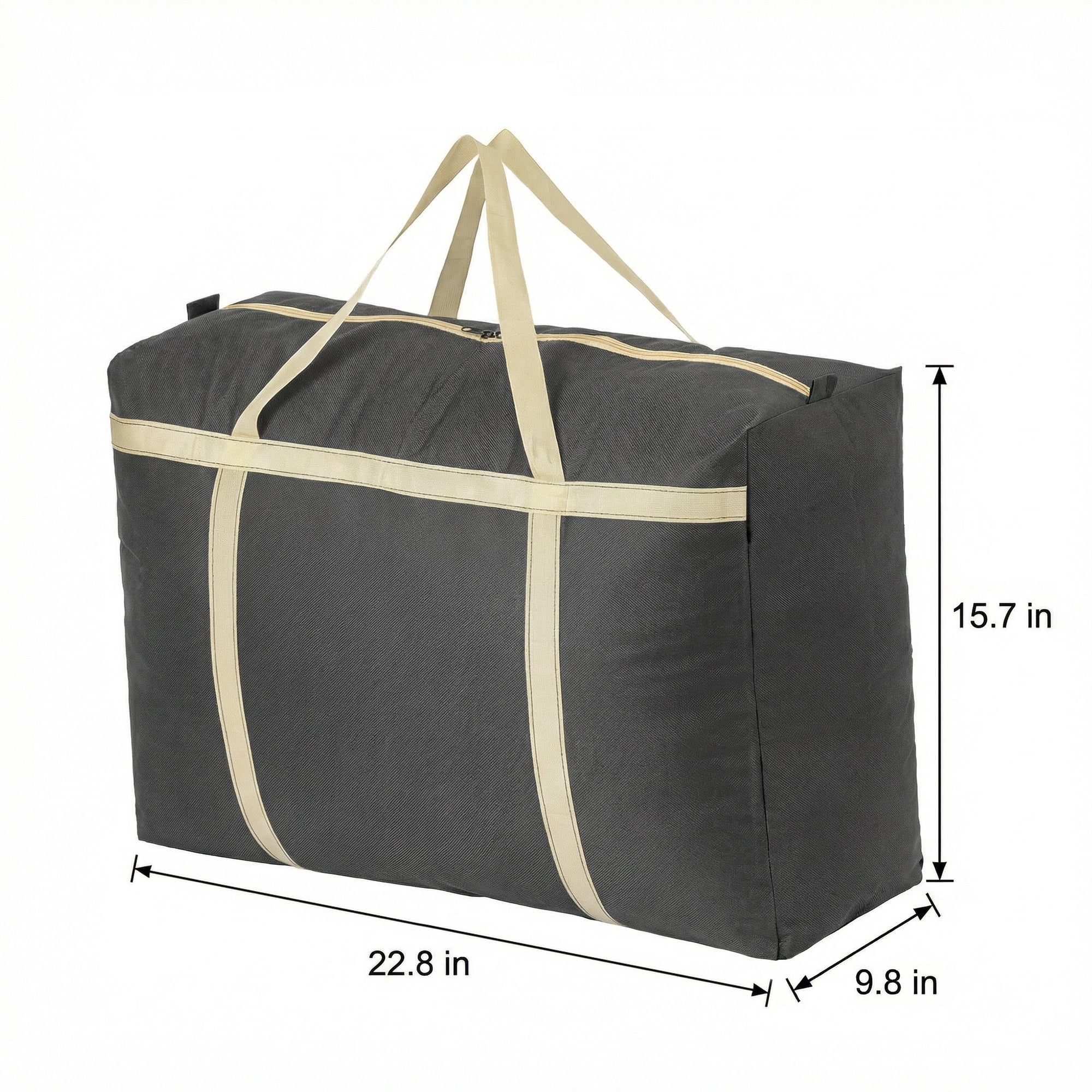 Unique Bargains Foldable Storage Bags for Organizing Clothing Black 22.8"x9.8"x15.7"