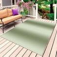thumbnail image 4 of Outdoor Rug 3x5 ft Sage Green Outdoor Large Area Rug Non Slip Rubber Gradient Color Front Door Mat RV Rug Camping Carpet Patio Outdoor Rugs for Backyard Balcony Deck Porch Indoor, 4 of 9
