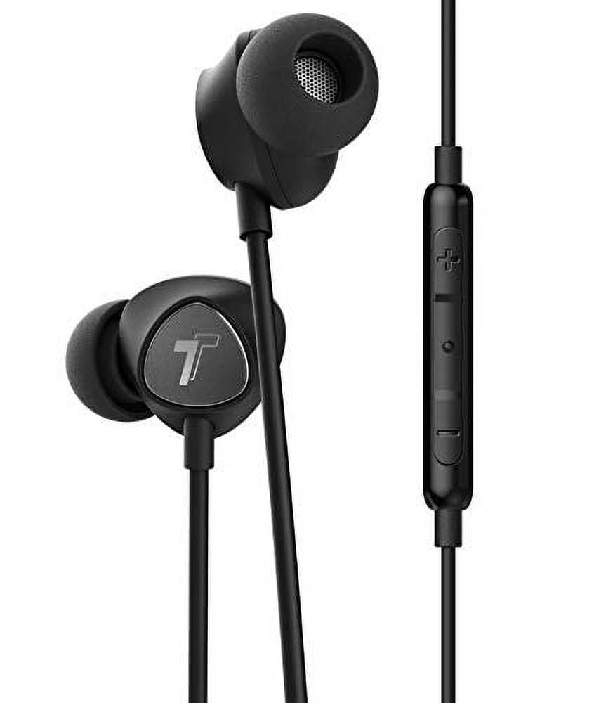 Thore for iPhone Earphones Apple MFI Lightning Cord In Ear Earbud Headphones w/ Mic Black