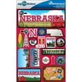 thumbnail image 2 of Jet Setters Dimensional Stickers-Nebraska, 2 of 2