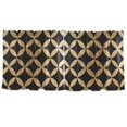 thumbnail image 7 of Yayeee Kitchen Curtains Tier Set of 2 Light Filtering 57"x36" Over Sink Window Panels, Black Geometric, 7 of 7