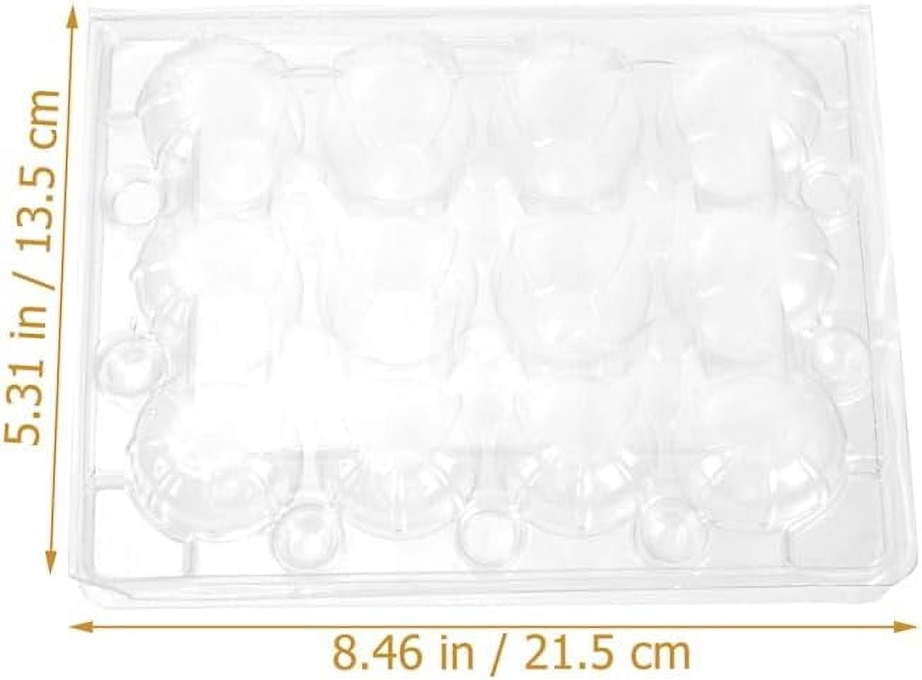 100 Pcs Quail Egg Boxes Stackable Egg Holder Storage Box 12 Girds Quail Egg Container Clear Quail Egg Carton Egg Carrier Box For Small Eggs, Quail, Pheasant, Pigeon Eggs