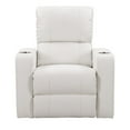 thumbnail image 1 of CorLiving Tucson Leather Gel Home Theather Single Power Recliner, 1 of 9