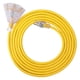 thumbnail image 1 of Cable de extensión EP de 15 m con 3 salidas 14/3 SJTW Heavy Duty, amarillo, 1 of 7