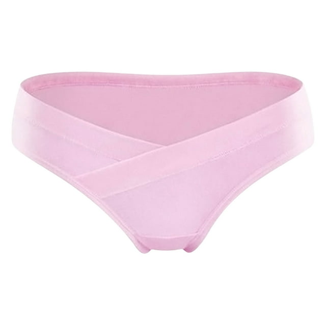Birdeem Ladies Comfortable Prenatal Solid Color Large Size Abdominal Maternity Panties Low Waiste Underpants