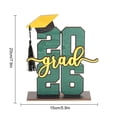 thumbnail image 3 of Wooden Table Sign Class of 2026 Graduation Decorations Sign Class of 2026 Graduation Table Sign, Multicolor Graduation Decorations Class of 2026 Congrats Grad Wooden Table Centerpieces, 3 of 8