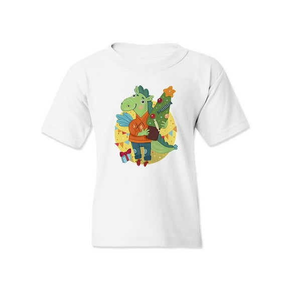 Dragon Boy With A Tree T-Shirt Juniors -Image by Shutterstock,  x-Large