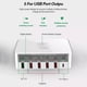 thumbnail image 4 of Injueey 818F 6 en 1 rápido Multi-puertos inalámbrico USB C Tipo C Carga rápida QC3.0 Estación de carga de teléfono para Teléfono y Comunicación, 4 of 6