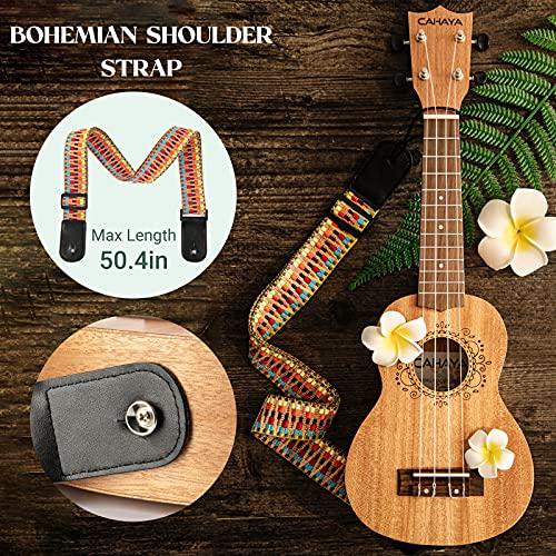 CAHAYA Soprano Ukulele 21 Inch Starter Kit Beginner with Gig Bag