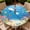 Cute Whale, variant on ARTSLION Round Outdoor Tablecloth For Up To 65in With Umbrella Hole & Zipper Waterproof Elastic Edge Fitted Table Cover Big Sunflower For Patio Picnic Party, Dark Willow