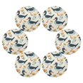 thumbnail image 7 of Round Plate Mat 15.4x15.4 Inchesx1 Placemat Table Mat Kitchen Mat Coffee Mat Fabric Thick, Strong Wear-Resistant, Heat Resistance Cartoon Cute Duck, 7 of 7
