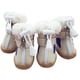 thumbnail image 3 of Zapatos antideslizantes para perros, botas de nieve cálidas de invierno, botas para mascotas para bichones pequeños, chihuahuas, cachorros de peluche, gatos, suelas antideslizantes, 4 piezas/juego, 3 of 5