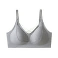 thumbnail image 2 of Viluyesy Womens Bralette Bras, Comfort Adjustable Strap Sameless Stretch Sports Everyday Underwear Gray M-3XL, 2 of 6