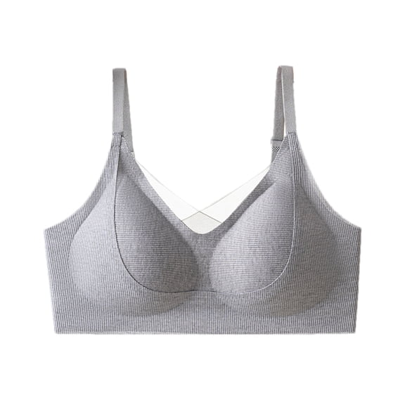 Zpanxa Women's Sports Bra Wireless Seamless Yoga Bras for Women Comfortable Support Workout Gym Shirts Moisture Wicking Padded Lightweight Everyday Wear Racerback