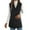 Black, variant on WTOBBY Women's Corduroy Vest Jacket, Sleeveless Lapel Button Front, Solid Color Casual Tank, Vintage Style Outerwear, Perfect for Layering in Fall and Winter,Black L
