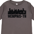 thumbnail image 4 of Inktastic Memphis city Skyline with Grunge Boys or Girls Long Sleeve Toddler T-Shirt, 4 of 5