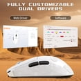 thumbnail image 6 of ATTACK SHARK V5 Wireless Gaming Mouse with 42000 DPI -PAW3950 MAX Sensor -55g Ultra-Lightweight-Nordic 52840 MCU,Wired/BT/2.4GHz Wirelss Programmable Mouse for PC/Mac, 6 of 9